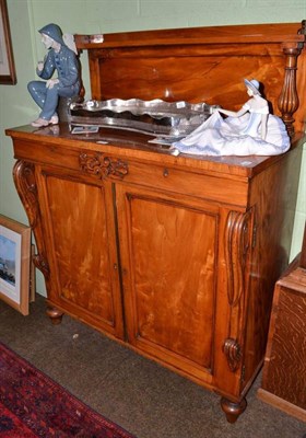 Lot 670 - A 19th century walnut chiffonier