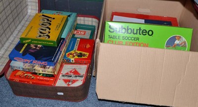 Lot 711 - Collection of assorted board games including 'Astron', 'Panasonic European Open Golf', Subbuteo and