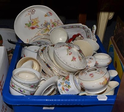 Lot 744 - Burleigh ware ";Willow"; pattern dinner/tea wares, etc