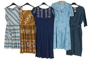 Lot 2099 - Circa 1950's Day and Cocktail Dresses,...