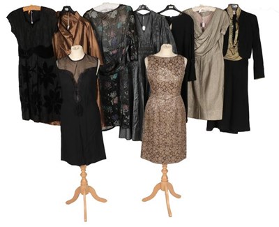 Lot 2116 - Circa 1950-60s Cocktail and Evening Dresses,...