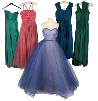 Lot 2119 - Circa 1950-60s Full Length Evening Dresses,...