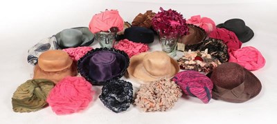 Lot 2129 - Circa 1950s Ladies' Hats, comprising three...