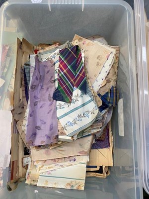 Lot 2145 - A Quantity of Mainly 19th Century Silk Fabric...