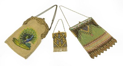 Lot 2169 - Early 20th Century Beaded Purse, decorated...