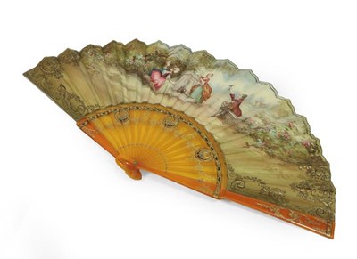 Lot 2200 - Late 19th Century Art Nouveau Style Fan, on...