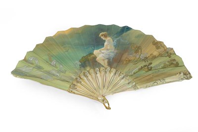 Lot 2200 - Late 19th Century Art Nouveau Style Fan, on...