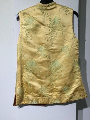 Lot 2202 - Early 20th Century Yellow Chinese Brocade...