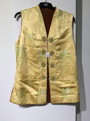 Lot 2202 - Early 20th Century Yellow Chinese Brocade...