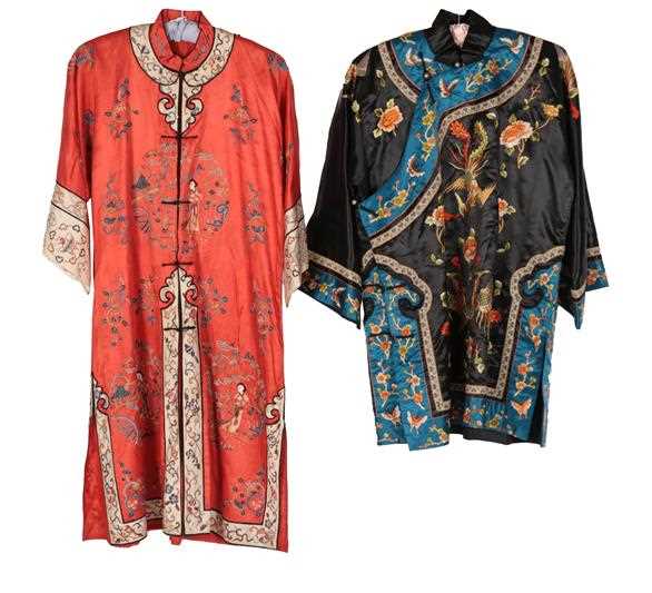 Lot 2205 - Early 20th Century Chinese Red Silk Robe,...