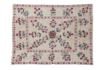 Lot 2212 - A Late 19th/Early 20th Century Suzani, worked...