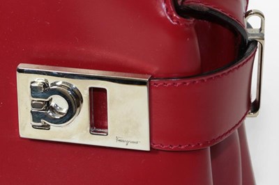 Lot 2230 - Salvatore Ferragamo Small Red Shoulder Bag, or...