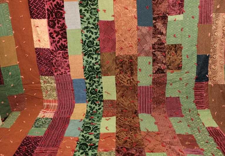 Lot 2023 - Early 20th Century Thrift Quilt, incorporating...