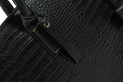 Lot 2239 - Paul Costello Black Crocodile Leather Style...