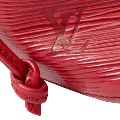 Lot 2254 - Louis Vuitton Red Epi Leather Noe Drawstring...