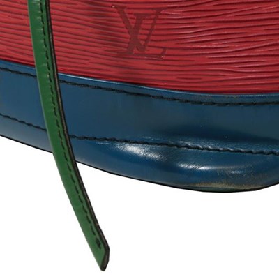 Sold at Auction: Louis Vuitton, Louis Vuitton Red Epi Leather Noe