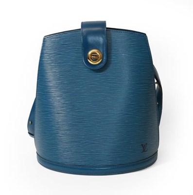 Lot 2256 - Louis Vuitton Epi Leather Blue Cluny Shoulder...