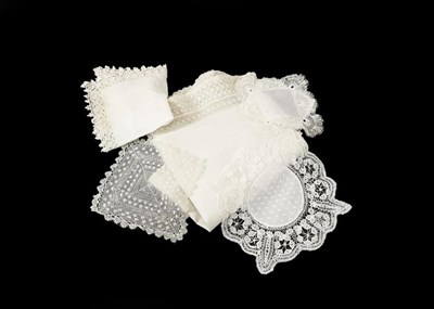 Lot 2034 - Assorted Lace and Crochet Items, comprising a...