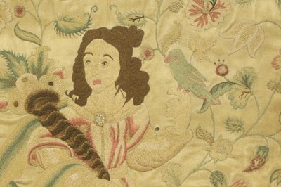 Lot 2060 - 18th Century Needle Work Embroidery of a Young...