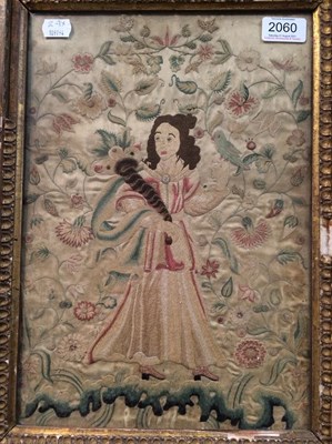 Lot 2060 - 18th Century Needle Work Embroidery of a Young...