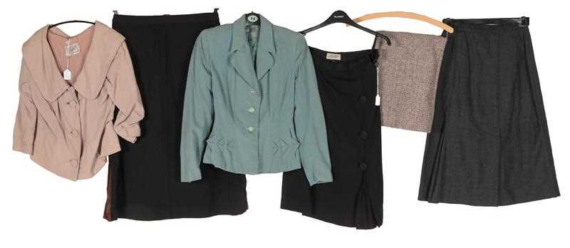 Lot 2082 - Circa 1940-50s Ladies' Jackets and Skirt,...