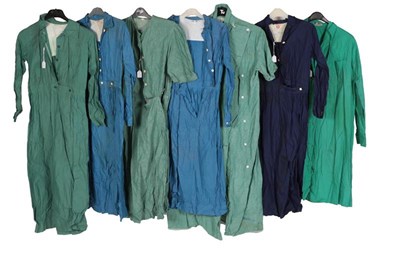 Lot 2083 - Circa 1940-50s Ladies' Cotton Work Robes and a...