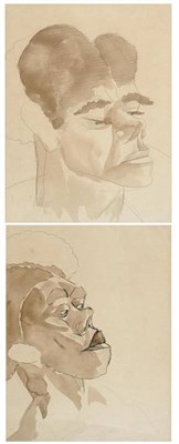 Lot 797 - Sir Stanley Spencer RA, NEAC (1891-1959) Study for "Love among the Nations ": Negro Head I;...