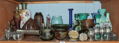 Lot 210 - Decorative ceramics and glass, including:...