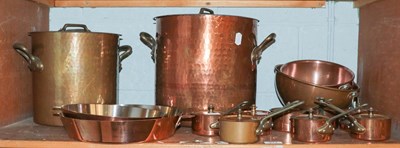Lot 211 - Mauviel cookware, copper on stainless steel...