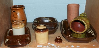 Lot 228 - A quantity of slipware and other country...
