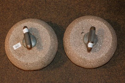 Lot 248 - A pair of curling stones