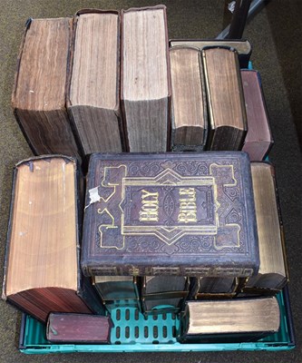 Lot 285 - Bibles. A collection of Bibles, 19th century,...