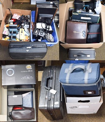 Lot 288 - A large collection Of cine/video cameras,...
