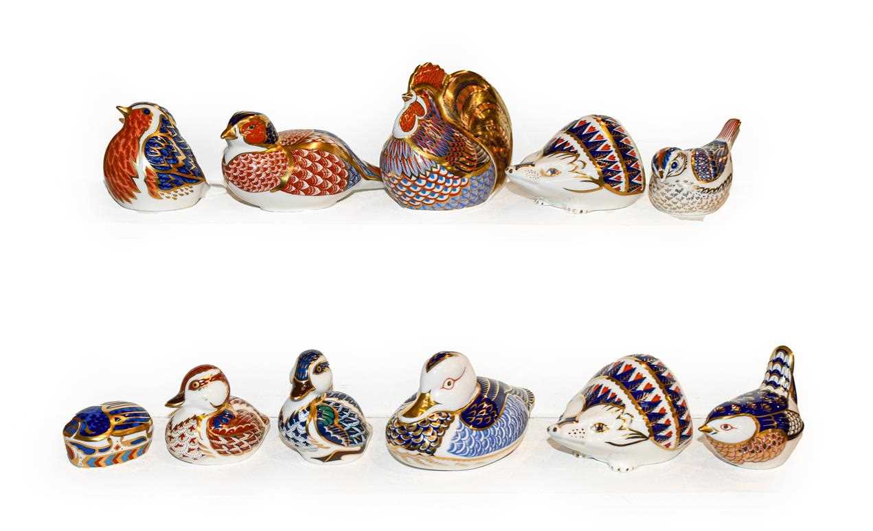 Lot 30 - Eleven Royal Crown Derby Imari paperweights...