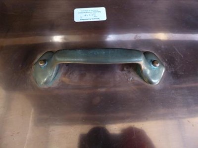 Lot 304 - Three French copper and stainless steel...