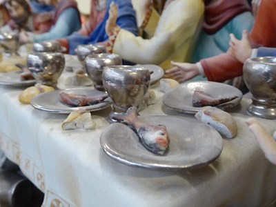 Lot 334 - A very large Capodimonte group, the Last...
