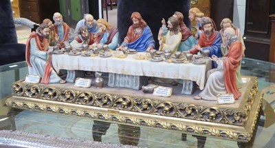 Lot 334 - A very large Capodimonte group, the Last...