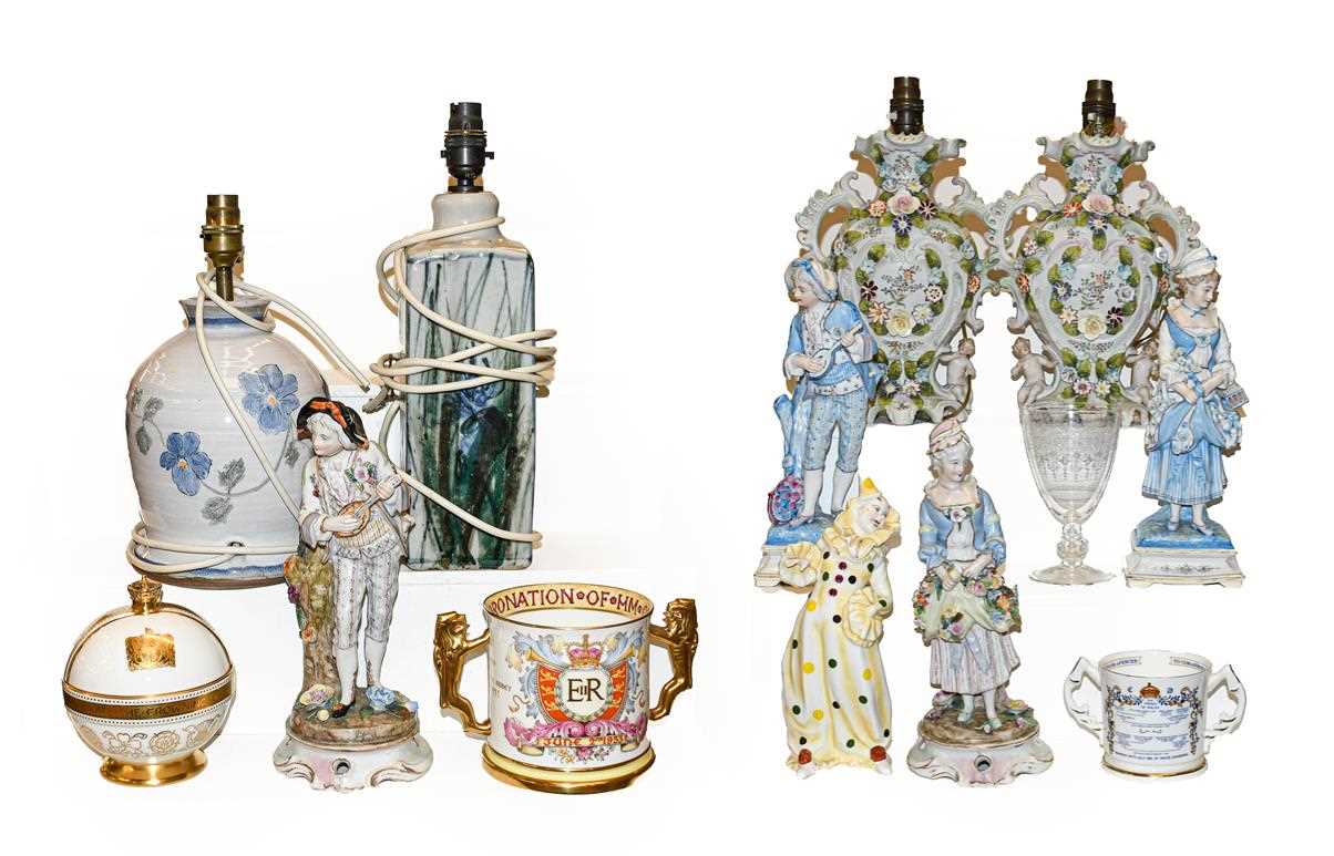 Lot 35 - A collection of European decorative figures...