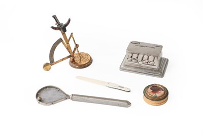 Lot 360 - A collection of items, including: a novelty...
