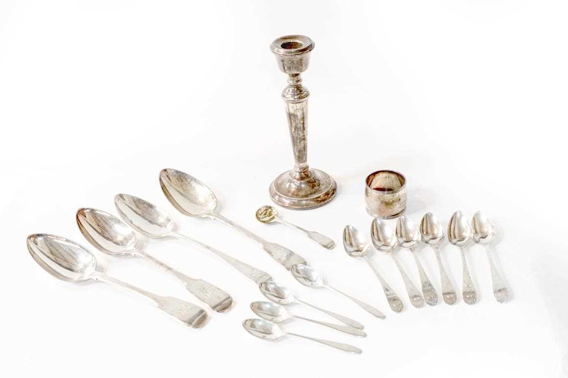 Lot 363 - A collection of assorted silver, including:...