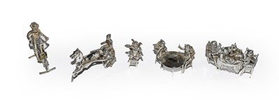 Lot 376 - Four German silver miniature figures, by...