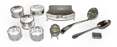 Lot 396 - A collection of assorted silver: comprising: a...