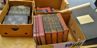 Lot 819 - A collection of books (including graphic) prints, postcards, scraps, Punch etc (three boxes and...