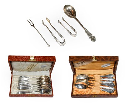 Lot 403 - Two cased sets of German 800 standard silver...