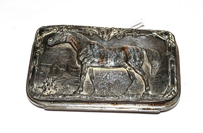 Lot 424 - A silver plate mounted leather necessaire, the...