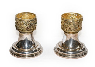 Lot 432 - A pair of Elizabeth II parcel silver gilt...