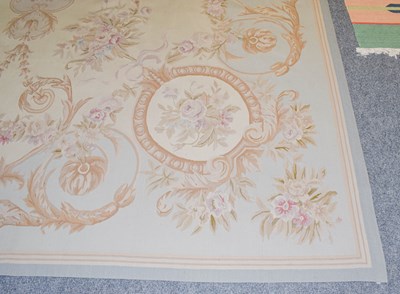 Lot 1168 - Modern 'Aubusson' Carpet, the cream field with...