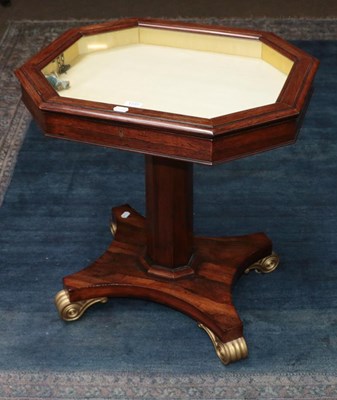 Lot 1237 - A William IV rosewood bijouterie table of...