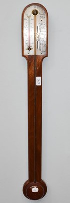 Lot 1275 - A reproduction stick barometer, Comitti London,...