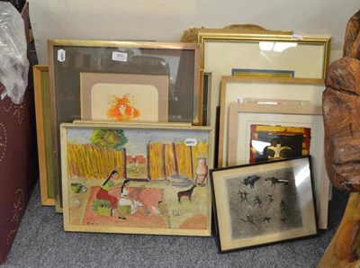 Lot 850 - Quantity of assorted framed watercolours, pictures, prints etc (18)